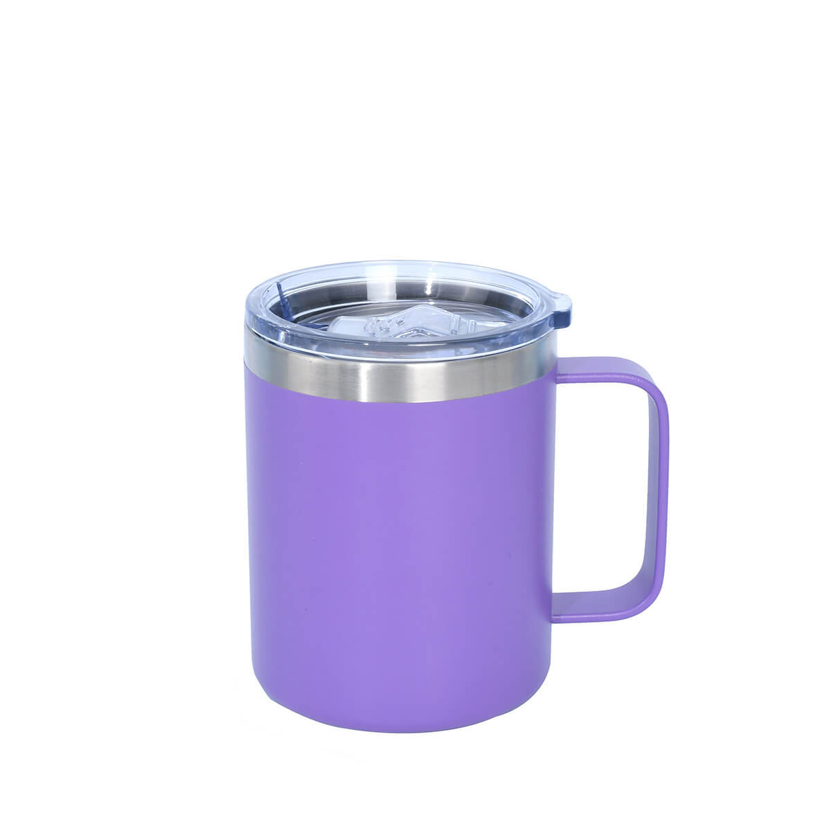 12oz Cafe Mug with Lid - Violet