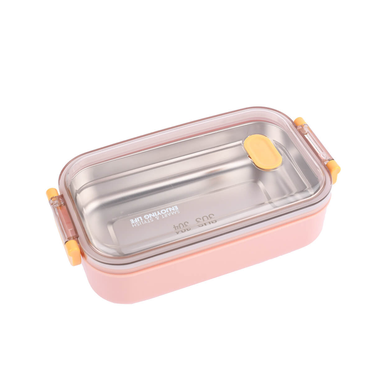 Stainless Steel Divided Lunch Box with Cutlery 37 oz - Rumi Life