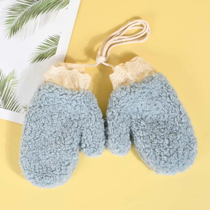 Furry Full Finger Winter Gloves