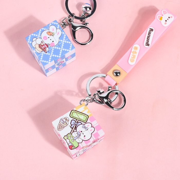 Bunny Cube Keychain
