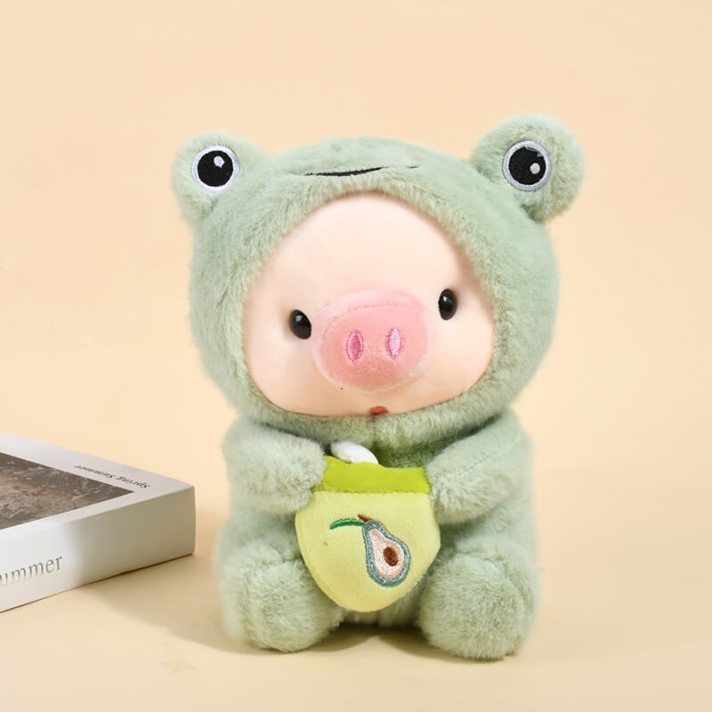 Fluffy Cute Frog Pig Plush Toy – mymapuu
