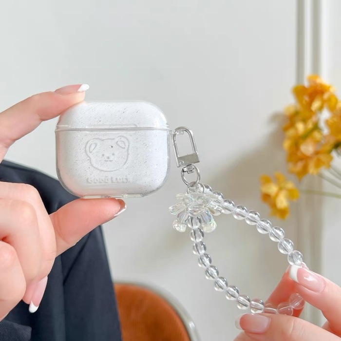 Bear Chain Crystal Airpod 1/2 Airpod Pro Case