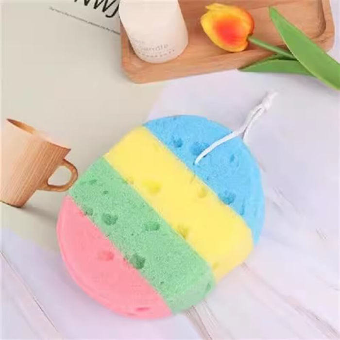 Oval Rainbow Bath Sponge
