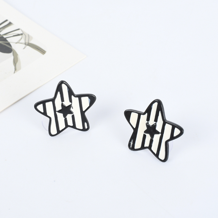Acrylic Pentagram Stud Earrings