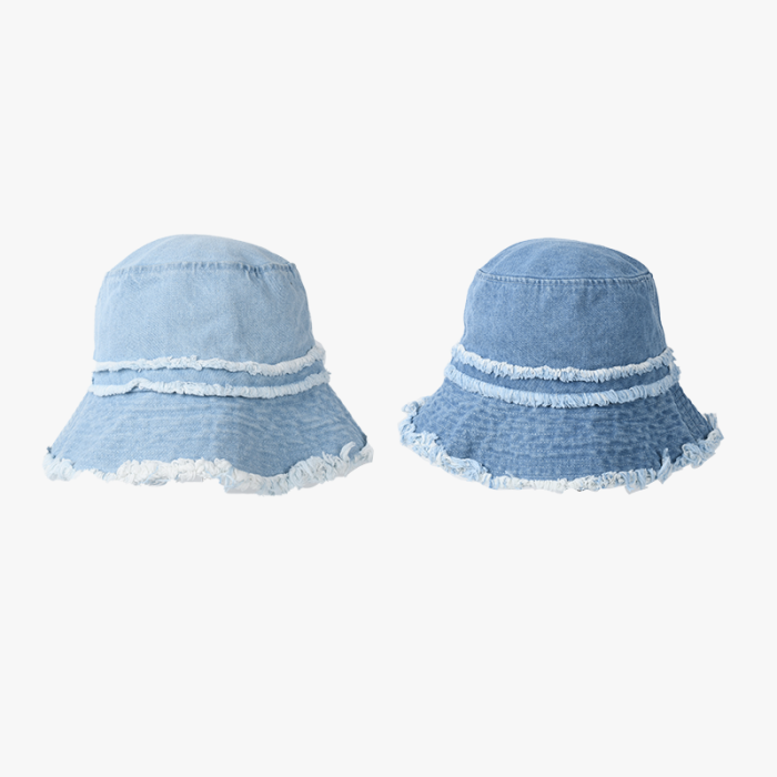 Denim Bucket Hat for Women