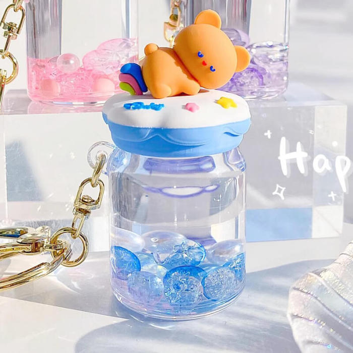 Dreaming Bear Keychain