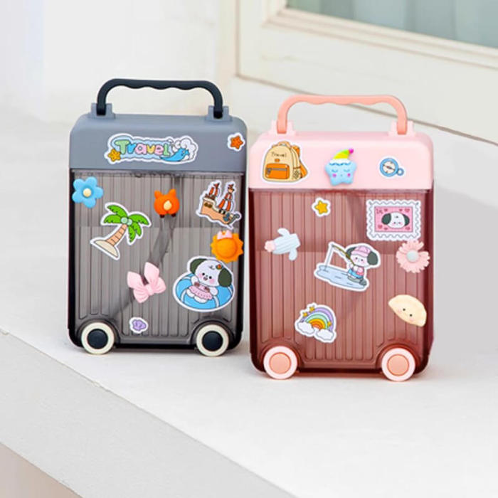 Suitcase-Shaped Water Bottle 15.2oz