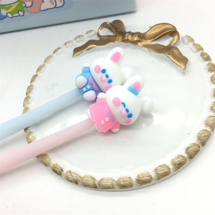 Rabbit Gel Pen Silicone Shake Pen Smooth Writing 0.5MM