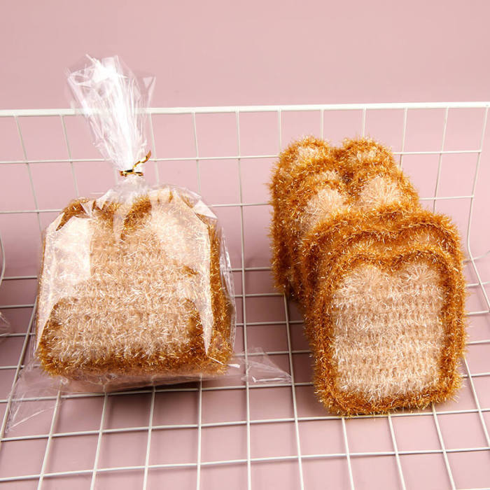 Bread Shape Dish Sponges Set