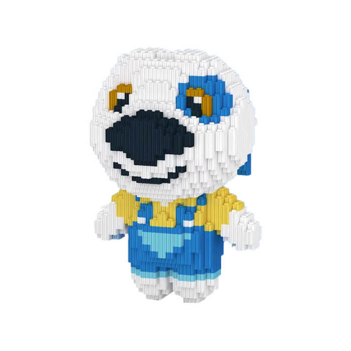 Dog Building Block-White