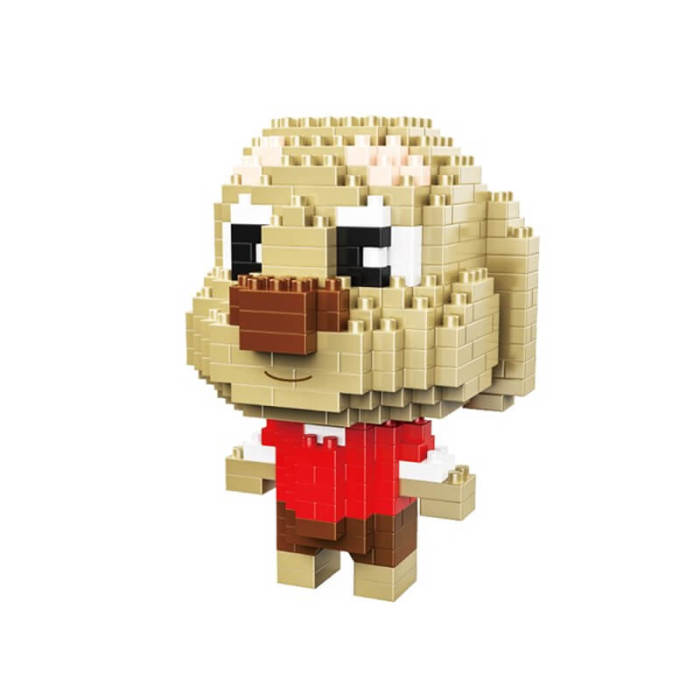 Dog Building Block-Brown