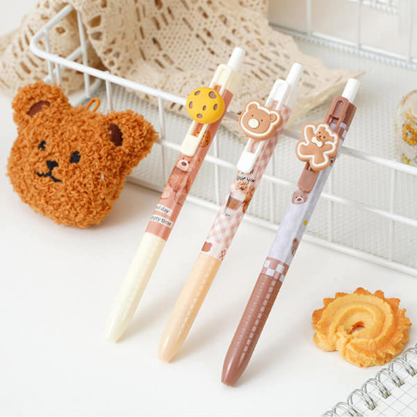 bear cookie gel pen