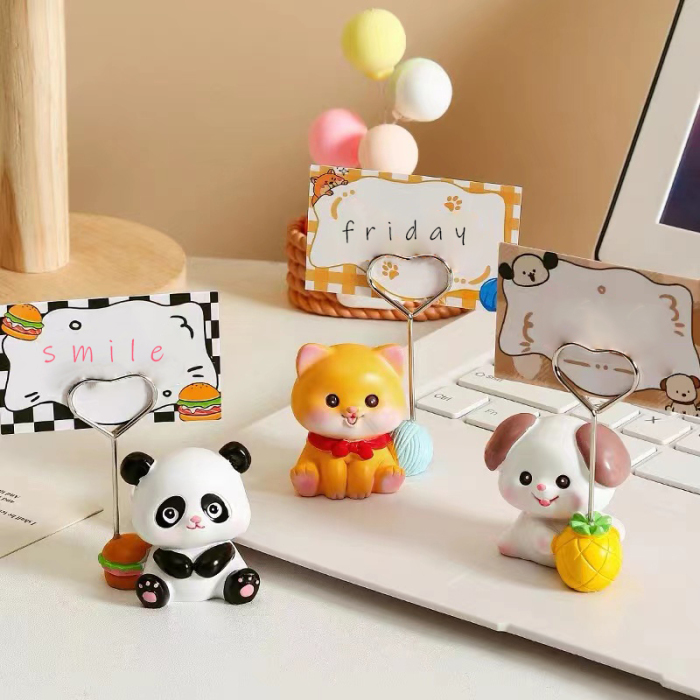 Resin Cute Animal Figurine Car Decoration