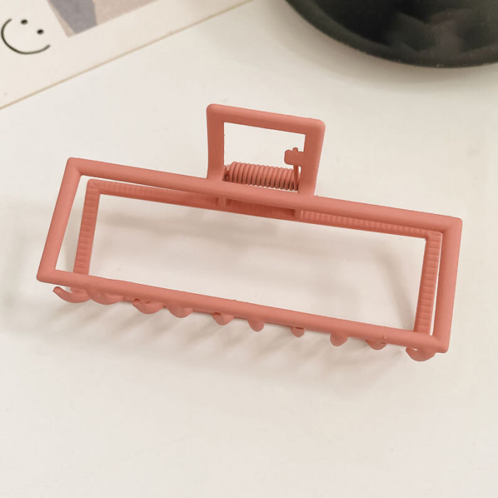 Metal Rectangular Hair Claw Clip