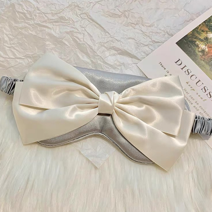 Bow Silk Eye Mask