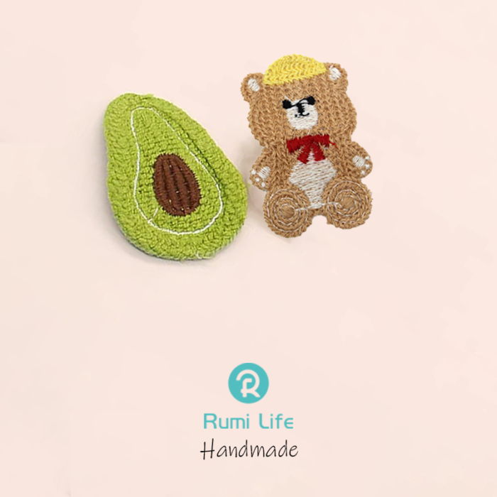 Avocado Bear Kids Hairpin Set 2PCS