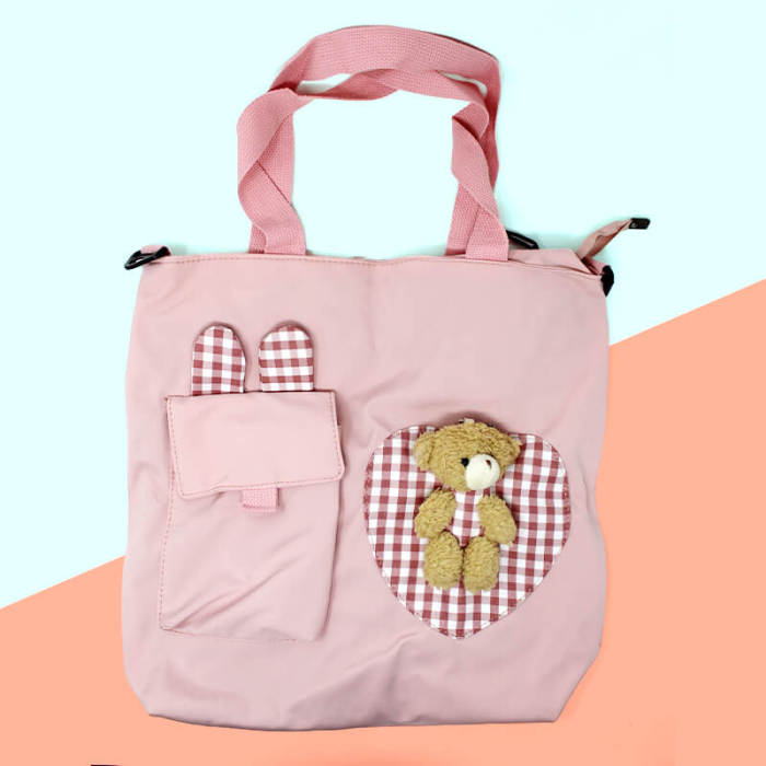 Waterproof Bear Shoulder Bag with Detachable Strap