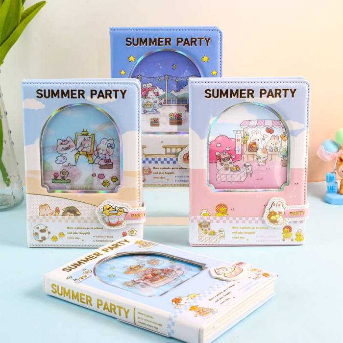 32K Summer Party Magnetic Clasp Notebook