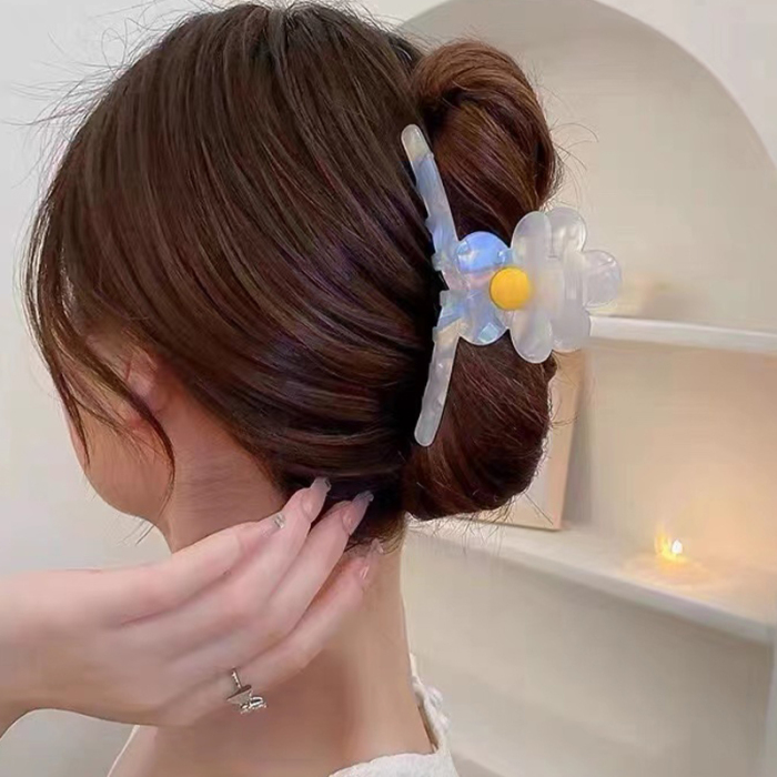 Flower Hair Claw Clip