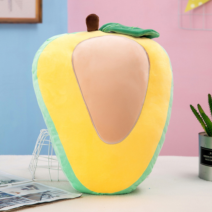 Throw Pillow Mango Shaped Medium-sized 20 Inches