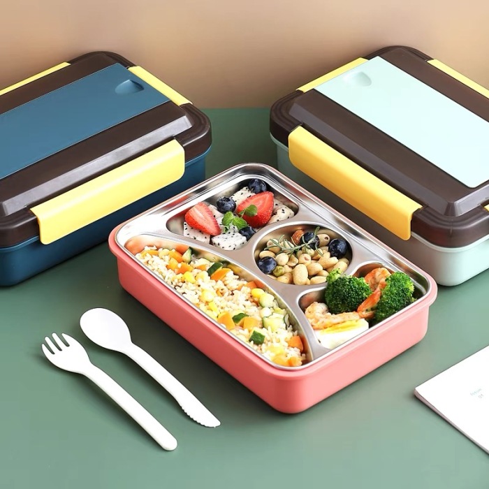 Stainless Steel Divided Lunch Box 31oz