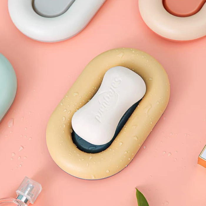 Double-layer Soap Dish with Drainage Design