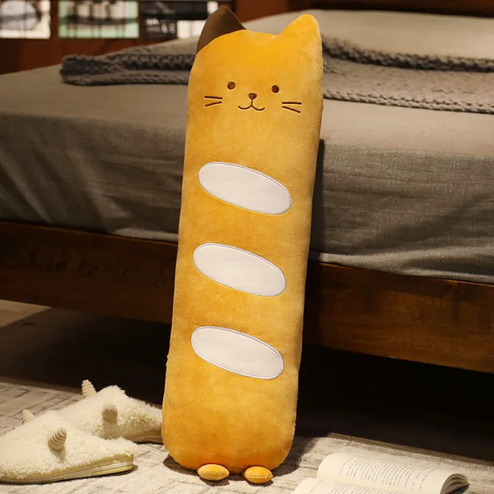 Giant Bread Cat Throw Pillow 35.4 inches