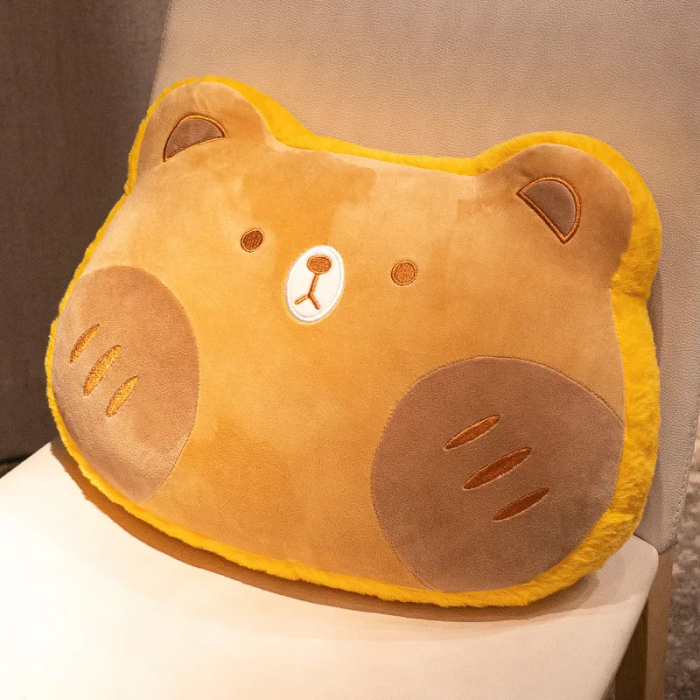 Medium Size Brown Bear Hug Pillow 15.8 inches