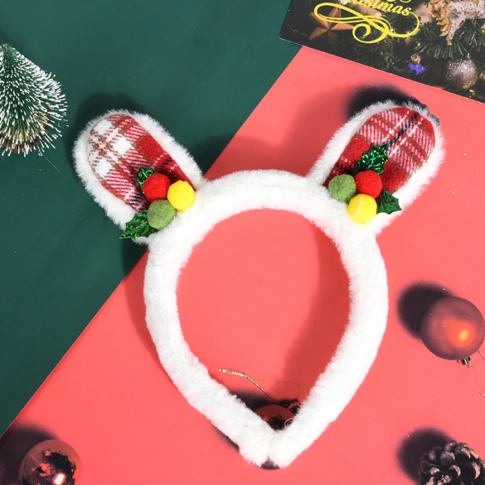 Kids Christmas Headband Girls Bunny Headband