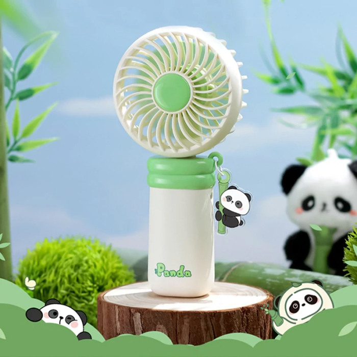 Panda Handheld Fan Adjustable Wind Speed