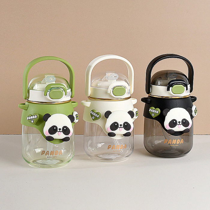 Panda Plastic Water Bottle 27.7oz