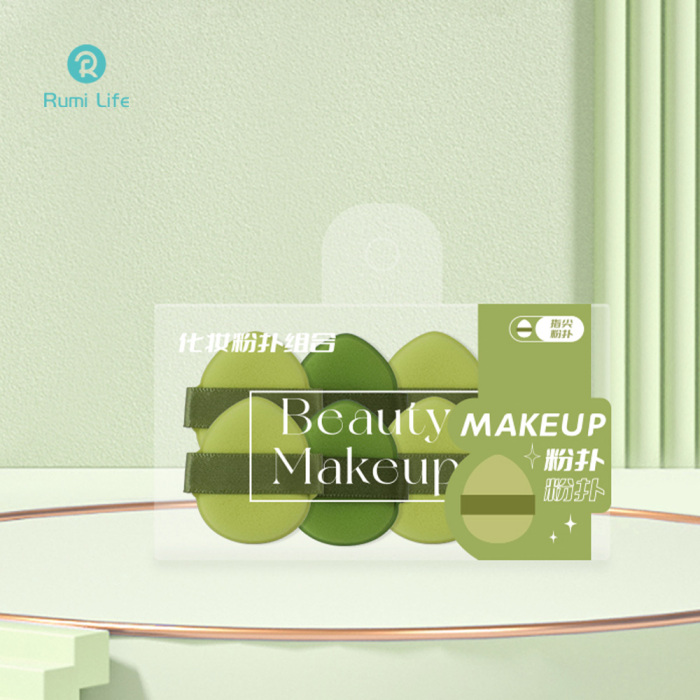 Mini Finger Powder Puff Set 8 Pcs