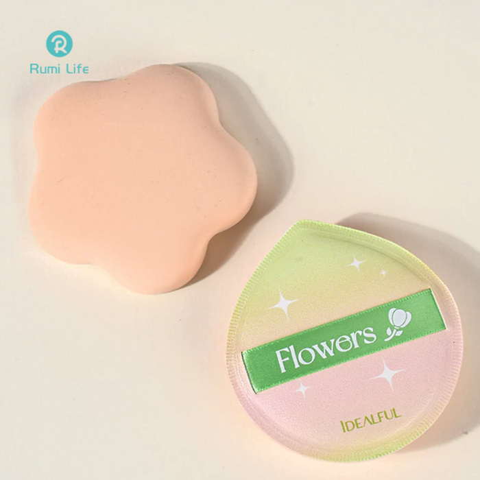 Large Flower Powder Puff Set 2 Pcs